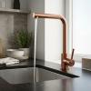 Pure.Sink Elite Steel Spark kitchen faucet PVD copper PS8040-62